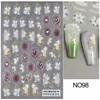 Belleza Completa Transfronteriza Nuevas Pegatinas para Uñas Navidad Ángel Papá Noel Oso Muñeco de Nieve Pegatinas para Uñas