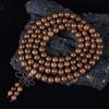 Sândalo dourado com veios Shun 108 pulseiras para homens e mulheres casais pulseira de contas de Buda rosário contas joia de pulso popular seiko