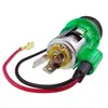 Ensamblaje de encendedor de cigarrillos para coche con luz enchufe de encendedor de cigarrillos para coche base hembra de encendedor de cigarrillos para motocicleta 12-24V
