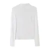 Comercio Electrónico Transfronterizo Otoño Ins Ropa Femenina Europea y Americana Manga Larga Solapa Casual Botones Camisa Top