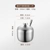 Frasco de Condimentos de Acero Inoxidable Estilo Coreano Frasco de Salsa de Chile para Cocina Salero con Cuchara Caja de Condimentos Frasco Dorado Creativo