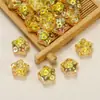 Cuentas de vidrio de pentagrama de meteorito, cuentas sueltas con agujeros horizontales, cuentas de estrella, accesorios para abalorios de pulseras y collares hechos a mano para DIY