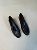 Mocasines Retro de Punta Redonda con Tacón Grueso para Mujer 2026 Nuevos Versátiles Estilo Británico Sin Cordones Zapatos de Cuero para Mujer