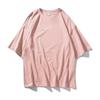 Camiseta de algodón de media manga al por mayor, estilo de hombro, ropa de clase, ropa de trabajo personalizada, logotipo impreso, camiseta de reunión de compañeros de clase.