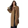 Novedad Otoño e Invierno Ropa Exterior de Cachemir Ropa Exterior de Lana Amplia Extendida 1801 Ropa Exterior de Cachemir Cuello Alto Suave 25 Años