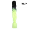 Trenza Jumbo Africana de Colores, Trenzas Sueltas Grandes, Rastas de Color Degradado, Procesamiento Personalizado