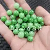 Cuentas Redondas Verdes Esmeralda de 10 mm Cuentas Sueltas de Jade Fondo Blanco Pulsera Verde Collar Accesorios de Joyería Cuentas Hechas a Mano Venta al por Mayor