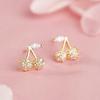 Pendientes de cereza de plata esterlina s925 para mujer, elegantes, ligeros, de lujo, de alta gama, sencillos y únicos, con diseño coreano Mori.