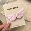Presilha de Cabelo de Anjo Branco Pequenas Asas para Crianças 2026 Novo Estilo Meninas Doce Fofa Presilha de Cabelo de Pelúcia Presilha de Cabelo para Cabelo Rebelde de Menina