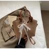 Bolsa Balde Trendy de Mão Estilo Coreano para Mulheres 2026 Novo Modelo de Verão Simples Moda Nicho de Luxo Bolsa de Ombro Transversal