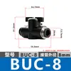 Válvula de mão BUC interruptor de traquéia série válvula de interruptor de traqueia Válvula de mão BUC pneumática conector rápido 8mm válvula de ar manual 12mm