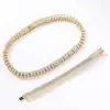 Colar Hip-Hop Transfronteiriço Corrente de 10mm de Largura Luz de Luxo Estilo Europeu e Americano Exquisito High-End Joias para o Dia a Dia Corrente Cubana Atacado