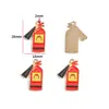 Accesorios para Joyería de Aleación con Goteo de Aceite para Bricolaje Equipo Contra Incendios Extintor Colgante Pulsera Llavero Colgante Decorativo W482