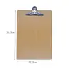 Portapapeles de Madera con Pinza para Almacenamiento de Documentos, Tablero Clip para Escribir Menús, Bloc de Escritura A4, Documentos de Plástico al por Mayor