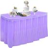 Mantel de Peva Falda de Mesa Nuevo Material Engrosado Impermeable y a Prueba de Aceite Mantel Decoración de Mesa de Postre Fiesta Hotel