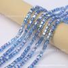 Cuentas de Cubo de Azúcar de Cristal de Vidrio Chapado en Color de 6 mm Hechas a Mano DIY Accesorios Decorativos con Cuentas Pulsera Collar Materiales para Ropa de Venta Caliente