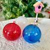 Bola de Plástico de 7cm Color Macarrón Bola de Navidad Bola de Plástico Bola Transparente Bola con Brillo Bola Decorativa Bola Macarrón