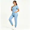 Uniformes médicos Temu totalmente gerenciados, uniformes de enfermeiro de hospital, conjuntos de scrub para clínicas e salões de beleza, vestuário de trabalho unissex