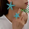 Estrellas de Mar Europeas, Americanas y Coreanas Calientes Pendientes Elegantes Anillo Traje Diseño Festivo Moda Simple Combinable