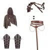 Amazon 20.24 millones Halloween LARP Caballero Medieval Renacimiento Hombro Medio Capa con Capucha Retro cospla
