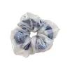 Goma de Pelo Azul Color Scrunchie Moda Chica Dulce Versátil Accesorio para el Cabello de Gama Alta Cuerda para Cola de Caballo Elegante Venta al por Mayor