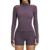 Traje Fitness de Secagem Rápida Transfronteiriço Europeu e Americano com Zíper Traje Casual para Mulheres Traje Esportivo para Ciclismo e Corrida ao Ar Livre 4510
