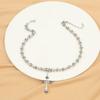 NZ2902 Collar de Cruz Dulce y Cool Transfronterizo para Mujer Diseño Nicho de Lujo Ligero Collar de Alta Gama Cadena para Clavícula Accesorios para el Verano