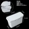 Caja de almacenamiento de plástico para escritorio, transparente y gruesa, para coche, juguetes, aperitivos