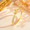 Pulsera de Lazo con Pedrería Estilo Coreano Femenina, Llena de Diamantes Brillantes, Nicho para Uso Diario, Realza el Cutis, Pulsera Versátil