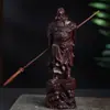 Estatua de Buda de Pie y Flor de Loto Tallada de Sándalo Rojo y Sándalo Verde, con el Buda Vairocana, Pixiu y Madera de Cuerno de Rinoceronte, como Adornos Decorativos