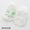 Calcetines de barco para niños de primavera y verano, calcetines invisibles de corte bajo para bebé, calcetines de algodón antideslizantes con bloques de color de animales de dibujos animados al por mayor