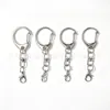 Chaveiro com corrente pendente, disponível em vários tamanhos; chaveiro combinado com corrente e argola; acessórios de ferragem para chaveiros de brinquedo