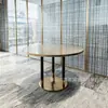 Sofá de Cabine Semicircular de Aço Inoxidável de Luxo Leve para Celebridades da Internet, Conjunto de Mesa e Cadeiras Comerciais para Restaurante de Hot Pot