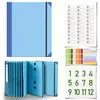 Carpeta Transfronteriza por si me pierdo Bolsillo con Solapa Manila Carpeta para Pantalones Bolsa de Archivo Plegable tipo Acordeón