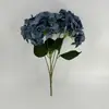 Hortensia Simulada Sensación Hidratante Adornos para el Hogar Sala de Estar Decoración de Mesa Flor Artificial Hortensia Verde Exquisita Retro Festivo