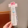 Faixa de Cabelo de Verão com Fita Mágica de Aba Larga Floral para Meninas, Faixa de Cabeça com Patch para Fixar o Cabelo de Bebê