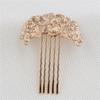 Yufeng Hardware Cor de Cobre Conserva Cor Trepadeira Floral 5 Dentes Pente de Cabelo Pente de Inserção Acessórios para Joias DIY