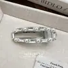 Presilha de Cabelo Oval Oca Luxuosa e Sofisticada com Pérolas e Strass, Presilha de Cabelo Totalmente Embelezada com Diamantes, Presilha para Franja, Atacado de Acessórios de Cabelo