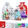 Bolsas de Regalo Navideñas con Cordón de Fábrica, Bolsas para Empaquetar Regalos de Navidad, Bolsas de Almacenamiento, Bolsas de Regalo para Fiestas
