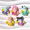 Peixe Yuanbao Fofo Melodia Desenho Animado Criativo Cola de Creme Acessórios de Resina DIY Acessórios de Cabelo Presilhas de Cabelo Adesivos de Geladeira