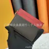 Popular Suministro Directo de Fábrica Venta al por Mayor Comercio Exterior Europeo y Americano Serie Clásica de Cartera Portatarjetas con Letras Full Cuero Portatarjetas 82739