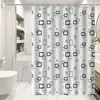 Juego de Cortina de Ducha Espesa para Baño, Resistente al Moho e Impermeable, Instalación sin Taladro, Cortina Divisoria de Baño, Cortina de Puerta, Cortina Colgante para Ventana