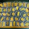 Adesivos para Celular com Designs de Tesouro Dourado, Adesivos para Celular com Motivos de Princesa, Boa Sorte e Riqueza, Presentes de Papel da Fortuna, Ouro Puro 999