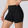 Amazon Europa América Shorts de Yoga para Bumbum de Pêssego Alta Elasticidade Escovado dos Dois Lados Linha Invisível de Levantar o Bumbum Calças Esportivas de Corrida Três Quartos