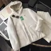 ¡Pequeño calentador de otoño e invierno! Estilo pareja más terciopelo engrosado ligero doble cara forro polar con capucha abrigo cálido chaqueta top