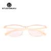 STUDIOMUKU Gafas Cool de Madera Color Caramelo Gafas para Miopía Montura de Gafas Ultraligera para Estudiantes Niños y Niñas