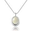 Pendientes de botón de alta calidad en forma de U de Yue Er Xin, collar redondo chapado en oro, colgante geométrico de moda europea y americana de nueve días estilo Palacio de la Luna
