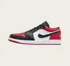 Zapatos Putian transfronterizos comercio exterior al por mayor zapatillas deportivas casuales versátiles de moda Jordan 1 para parejas, AJ1 de caña baja, zapatillas de panda para hombre y mujer