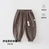 Pantalones de Entrenamiento para Bebé Primavera Otoño Pantalones para Niños Pantalones Largos para Niños Joggers Casuales para Salir Pantalones Deportivos con Forro de Felpa Ropa de Otoño Clase A