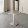 Mesas e Cadeiras Industriais, Mesa Quadrada para Lanchonete, Mesa de Jantar Simples de Aço Inoxidável, Restaurante de Chá de Leite, Mesa Combinada de Jantar e Cadeiras para Café